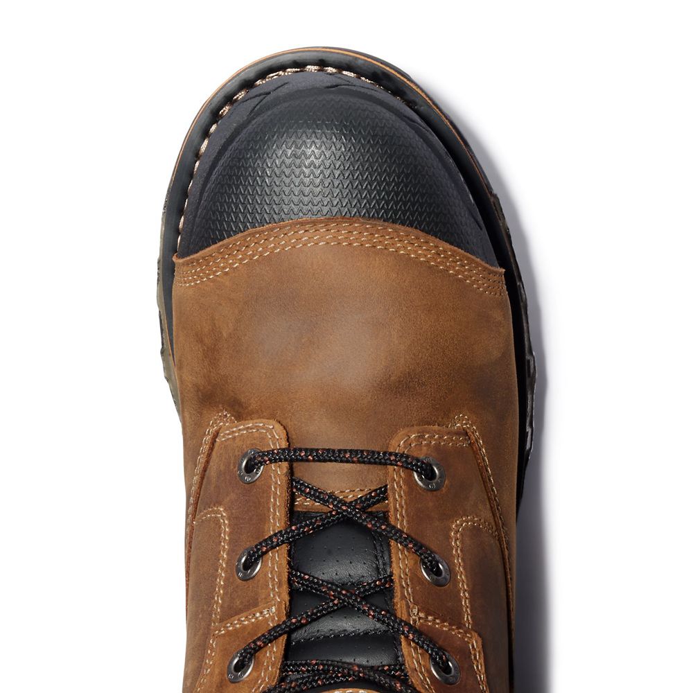 Bocanci De Muncă Timberland Barbati Maro/Negrii - Pro® Boondock 6\" Soft Toe - Romania - VPAROU892